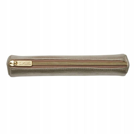 Herlitz Piórnik kosmetyczka okrągła Metalic Gold