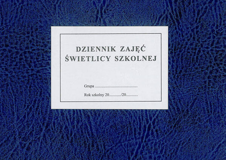 Dziennik zajęć świetlicy szkolnej (oprawa introligatorska)