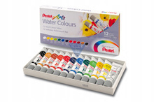 Farby akwarelowe w tubce 12 kolorów Pentel