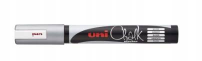 Uni marker kredowy PWE-5M srebrny