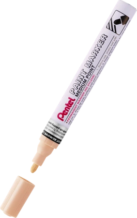 Marker zdobniczy aluminiowa obudowa kremowo-żółty Pentel