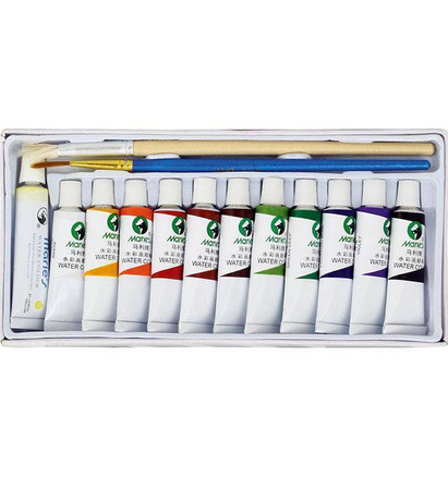 Farby akwarelowe 12 kol. Maries 5 ml