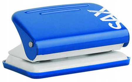 Dziurkacz do 12 kartek niebieski biurowy