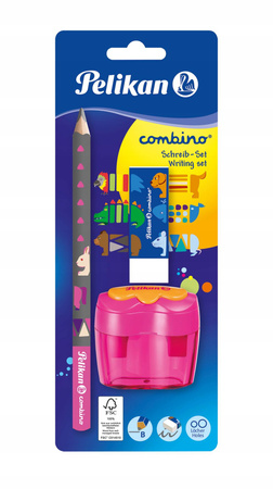 Zestaw ołówek + gumka + temperówka HERLITZ COMBINO