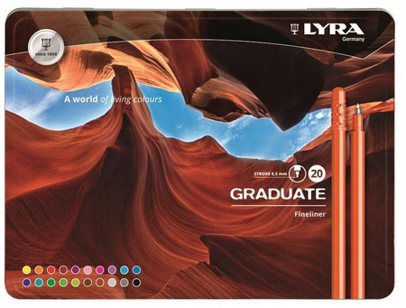 PISAKI LYRA GRADUATE FINELINER 20 SZTUK