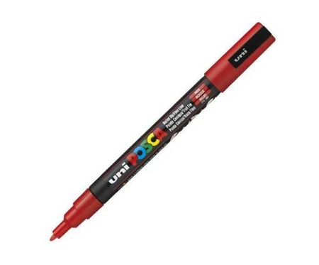 MARKER UNI POSCA PC-3M CZERWONY NR 15