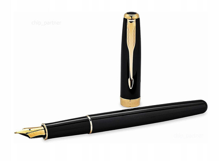 Pióro wieczne Sonnet Black Lacquer GT stalówka F