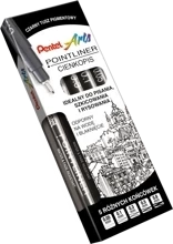 Pentel zestaw cienkopis kreslarski Pointliner 5 sztuk