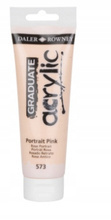 Farba akrylowa Daler Rowney 573 PORTRAIT PINK