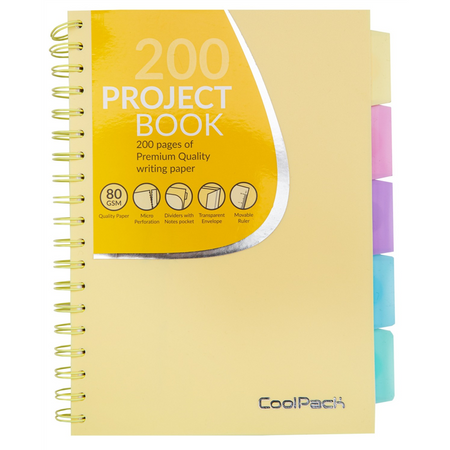 KOŁOZESZYT PP B5 PASTEL/POWDER LEMON