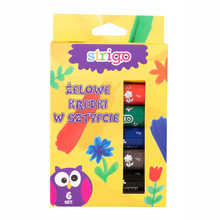 Żelowe kredki Strigo w sztyfcie 6 kolorów