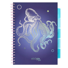 Kołozeszyt STRIGO PADS Project Book A4 kratka Głębiny Ośmiornica