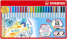 Flamastry STABILO Pen 68 brush opk 25 sztuk