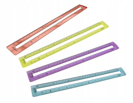 Y-plus linijka o długości 30 cm mix kolorów