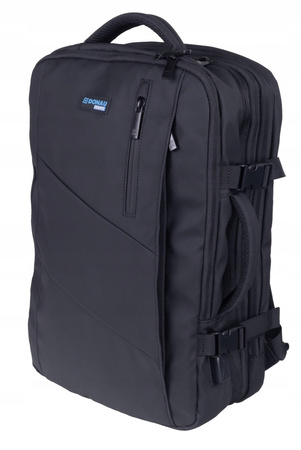 PLECAK DONAU TRAVEL, PRAGUE, 17", 32L, USB + KABEL, CZARNY