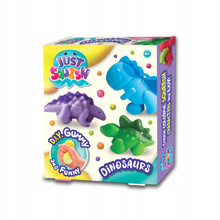 STRIGO ZESTAW KREATYWNY JUST SQUISH ŻELOWE FIGURKI DINOZAURY