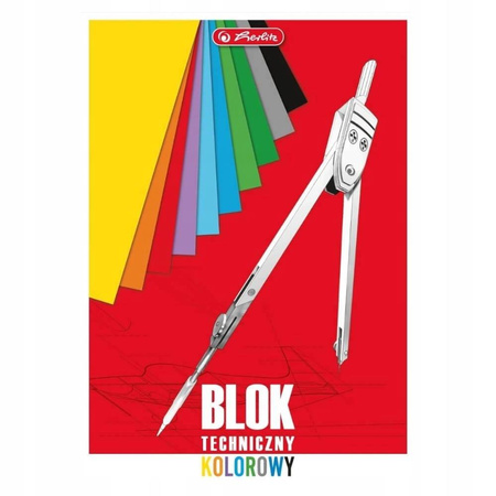Blok techniczny A3 kolorowy 10 kartek Herlitz