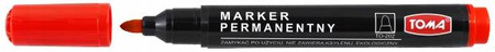 Marker permanentny Toma TO-202-02, czerwony