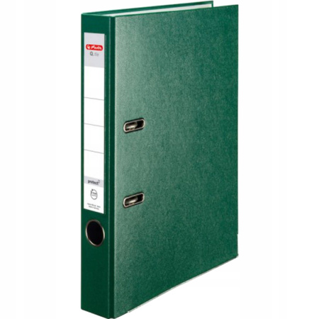 Segregator Herlitz Q.file 5 cm ZIELONY