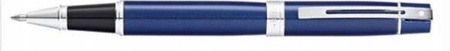 Sheaffer 300 pióro kulkowe niebieskie chrom