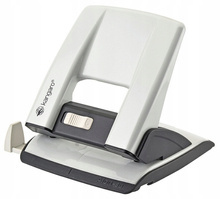 Dziurkacz do 30 kartek metalowy biały biurowy