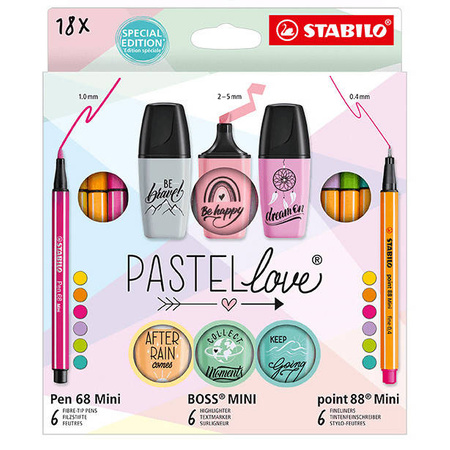 STABILO PASTELLOVE SET 18SZT