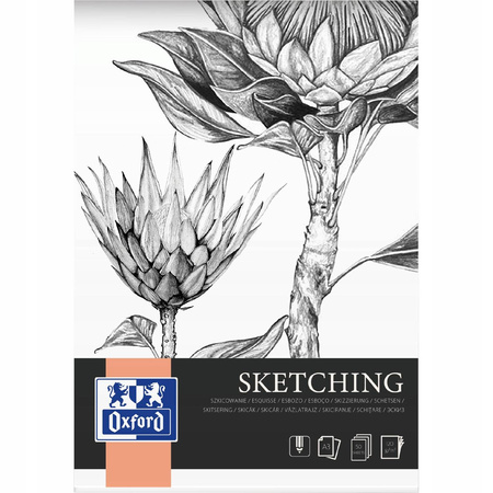 Oxford Art blok szkicownik klejony A3 120g 50k