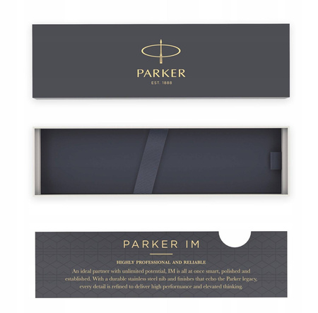 PARKER IM pióro kulkowe Black Lacquer GT F
