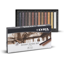 Pastele suche LYRA w odcieniach brązu 12 kolorów