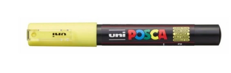 Marker Mazak Posca z farbą plakatową PC-1M PASTELOWY ŻÓŁTY