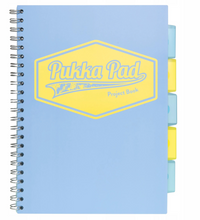 Kołozeszyt B5 Pukka Project Book Pastel Niebieski Krata