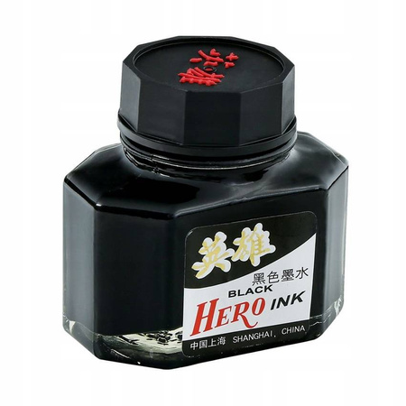 Czarny atrament HERO do piór wiecznych