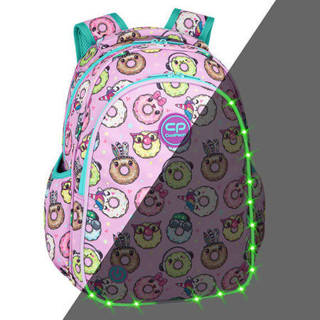 COOLPACK JIMMY LED PLECAK MŁODZIEŻOWY HAPPY DONUTS 2023