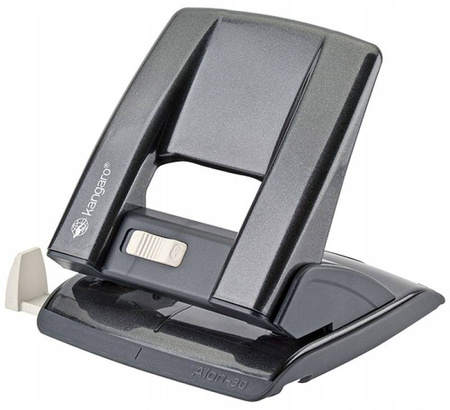 Dziurkacz do 30 kartek metalowy szary biurowy