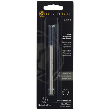 Wkład do długolpisu Cross Slim czarny 8783-2