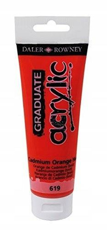 Farba akrylowa Daler Rowney 619 Cadmium Orange
