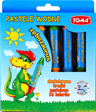 Kredki Zębozaurus Toma TO-587 dwustronne 16 kolor