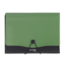 Teczka Strigo harmonijkowa 13 przegródek PP ciemno zielona