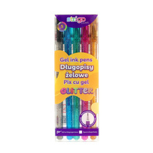 DŁUGOPIS STRIGO ŻELOWY 5 KOLORÓW BROKAT