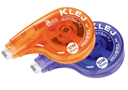 Klej w taśmie Tetis BG050 , permanentny, 6 mm/10 m