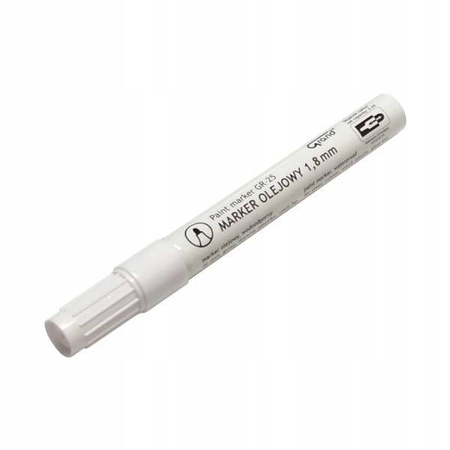 Marker olejowy GRAND biały