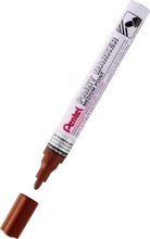 Marker zdobniczy aluminiowa obudowa brązowy Pentel