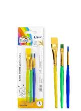 Pędzle szkolne kolorowe GR-PK03