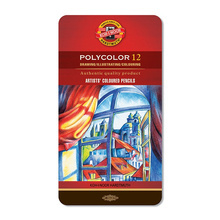 KREDKI KIN POLYCOLOR MET. 12KOL