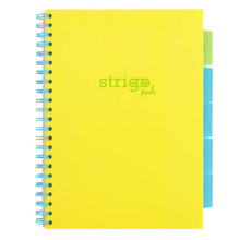 Kołozeszyt STRIGO PADS Project Book A4 kratka Neon żółty
