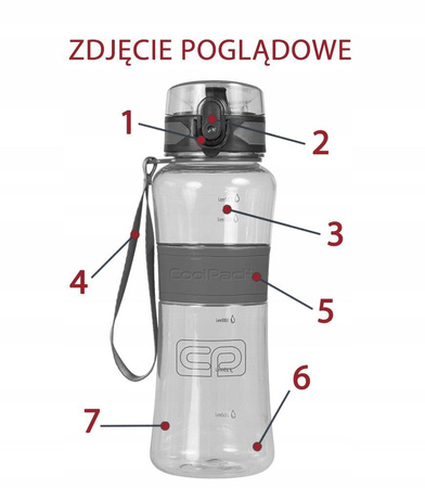 Bidon Coolpack Tritanum 550ml POMARAŃCZOWY