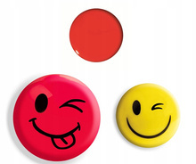 Magnesy tablicowe Tetis GM300 8 szt 20 mm CZERWONE