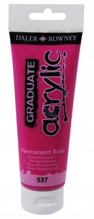 Farba akrylowa Daler Rowney 537 Permanent Rose
