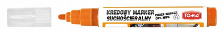 Marker kredowy suchościeralny TOMA-Pomarańcz 4.5mm