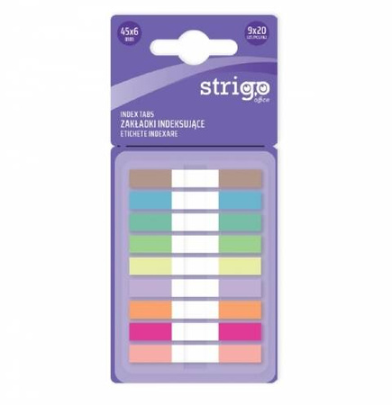ZAKŁADKI INDEKSUJĄCE STRIGO 45X6 9 KOL